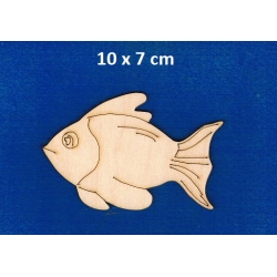 SKLEJKA #3mm Rybka 10cm , ryba 10x7cm